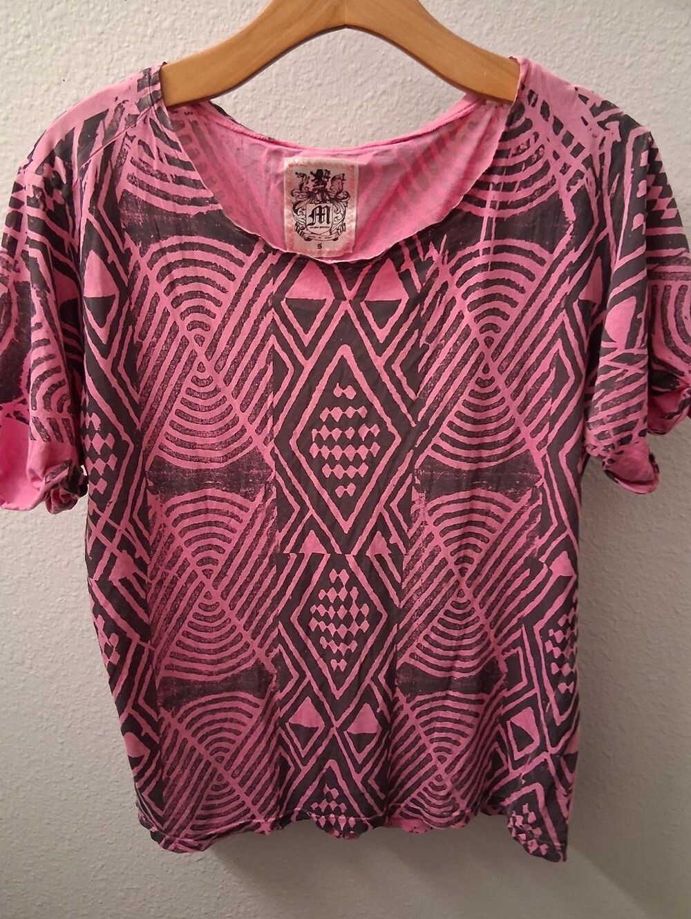 Morphine Pink Geometric Thin Top Small